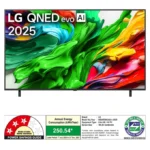 LG 65QNED8GA6A.ATR 164cm (65) QNED MiniLED TV, α8 AI Processor 4K Gen2, FILMMAKER MODE™, Dolby Atmos, Dolby Vision, 2025