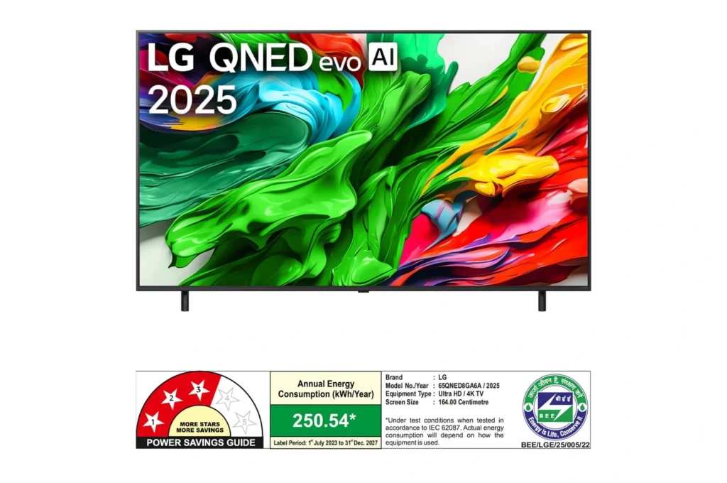 65QNED8GA6A.ATR-010x1334_2-1-1024x680 LG 65QNED8GA6A.ATR 164cm (65) QNED MiniLED TV, α8 AI Processor 4K Gen2, FILMMAKER MODE™, Dolby Atmos, Dolby Vision, 2025 - Image 1