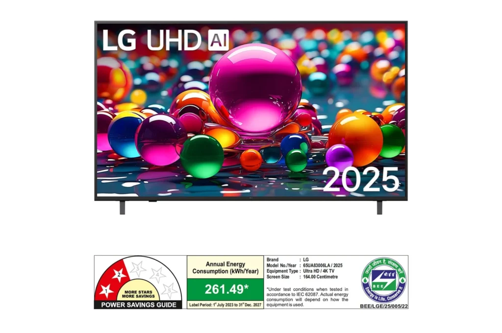 65UA83006LA.ATR-2010x1334_2-1024x680 LG 217cm (86) 4K QNED 8GA MiniLED Smart TV with α8 AI Processor 4K Gen2, FILMMAKER MODE ™, AI Picture Pro with Dolby Vision & Atmos 2025 - Image 1
