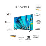 Sony 139 cm (55) BRAVIA 3 4K Ultra HD Smart LED Google TV K-55S30 (Black) - Image 2