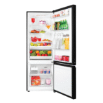 Haier 325 L Bottom Mount Refrigerator Black Glass 2 Star - Image 2