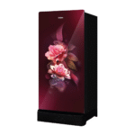 Haier 185L 2 Star Red Dime Glass Finish Direct Cool Single Door Refrigerator with Base Drawer - Image 7