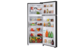 LG 466L Double Door Refrigerator, Smart Inverter Compressor, Wi-Fi, Door Cooling™, Ebony Sheen Finish, 2-Star - Image 3