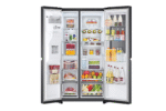 LG 630L Side-by-Side Refrigerator, InstaView Door-in-Door™, Wi-Fi Convertible, Matte Black Finish, 3 Star - Image 5