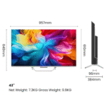 QLED S800QT Series 108cm(43) 4K Smart Google TV With Dolby Vision. Atmos - Image 2