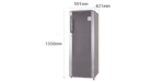LG 261L Single Door Refrigerator, Smart Connect™, Solar Smart*, Shiny Steel Finish, 3 Star - Image 2