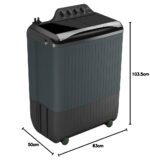 Lloyd by Havells 9 kg Semi Automatic Top Load Washing Machine Silver  (GLWMS90HSGEX) - Image 2