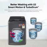 LG 10 kg 5 Star with Smart Inverter Technology, Jet Spray+, TurboDrum and Smart Closing Door Fully Automatic Top Load Washing Machine Grey  (T10SJMB1Z) - Image 13