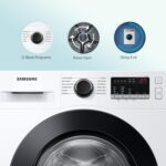 Samsung 7 kg with Steam Fully Automatic Front Load Washing Machine with In-built Heater Black  (WW70T4020CX1TL) - Image 9