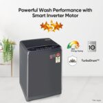 LG 10 kg 5 Star with Smart Inverter Technology, Jet Spray+, TurboDrum and Smart Closing Door Fully Automatic Top Load Washing Machine Grey  (T10SJMB1Z) - Image 12