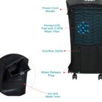 Symphony HiCool i Personal Air Cooler with Remote, Honeycomb Pad, Automatic Vertical Swing - 31L, Black - Image 5