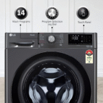 LG 9kg 5 Star Fully Automatic Front Load Washing Machine (FHV1409Z4M.ABMQEIL, LG ThinQ with Wi-Fi, Middle Black) - Image 8