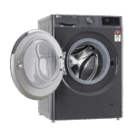 LG 9kg 5 Star Fully Automatic Front Load Washing Machine (FHV1409Z4M.ABMQEIL, LG ThinQ with Wi-Fi, Middle Black) - Image 4