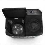 Thomson 12 kg Aqua Magic Toughen Glass with soft closure and Double Waterfall Semi Automatic Top Load Washing Machine Black, Grey (TSA1200SP) - Image 2