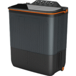Lloyd 7.50 kg GLWMS75AVGEL elante 5 Star Semi Automatic Top Loading Washing Machine (Black & Orange) - Image 3