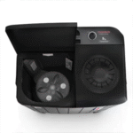 Thomson 12 kg Aqua Magic Toughen Glass with soft closure and Double Waterfall Semi Automatic Top Load Washing Machine Black, Grey (TSA1200SP) - Image 3