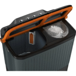 Lloyd 7.50 kg GLWMS75AVGEL elante 5 Star Semi Automatic Top Loading Washing Machine (Black & Orange) - Image 4