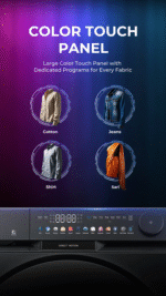 Haier 12Kg AI Colorful Touch Panel Front Load Washing Machine (Wifi) - Image 7