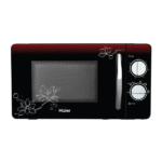 Haier 20L Solo Microwave Oven with Floral Design