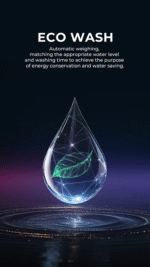 Haier 12Kg AI Colorful Touch Panel Front Load Washing Machine (Wifi) - Image 6