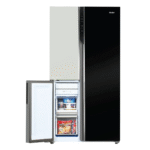 Haier 598L 3-Door Vogue Side by Side Refrigerator Black White Glass 3 Star - Image 8